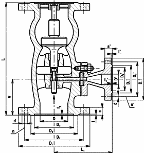 14-221-h-1 Z40 117 516 PN16 ventil zpětný do svis. potrubí s automatickým přepouštěním