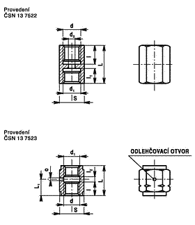 71-301-h-2 ČSN 13 7522 PN630 přípojka tlakoměrová nátrubková se závity M vnitřním levým a G vnitřním