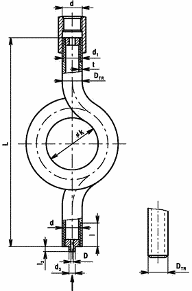 71-641-h-1 ČSN 13 7532 PN250 kondenzační smyčka stočená s nátrubkovou přípojkou a čepem